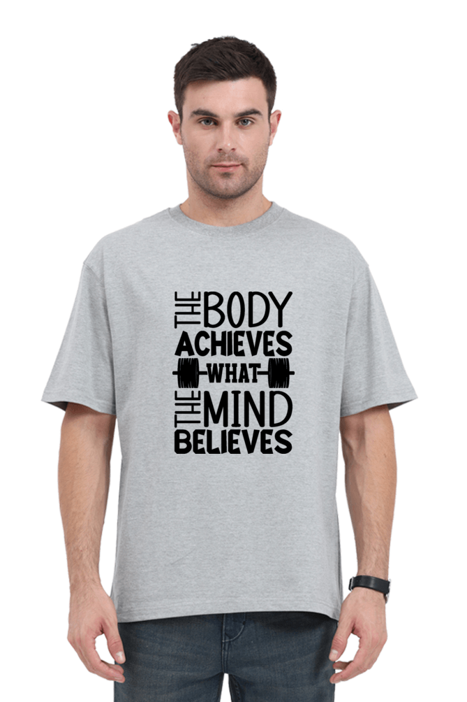 No shrink gym tee – Believe and achieve – Ultra-lightweight & durable